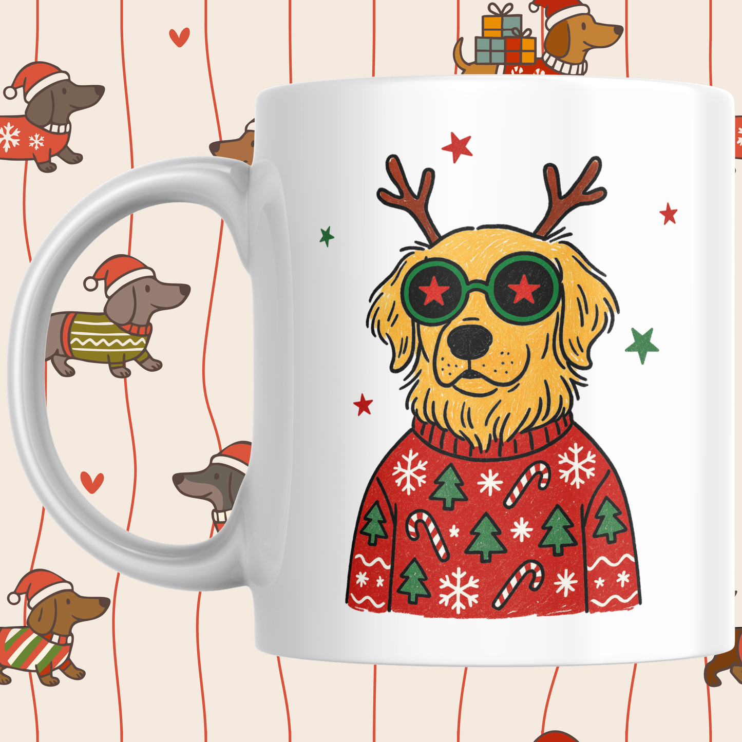 COOL LABRADOR CHRISTMAS MUG