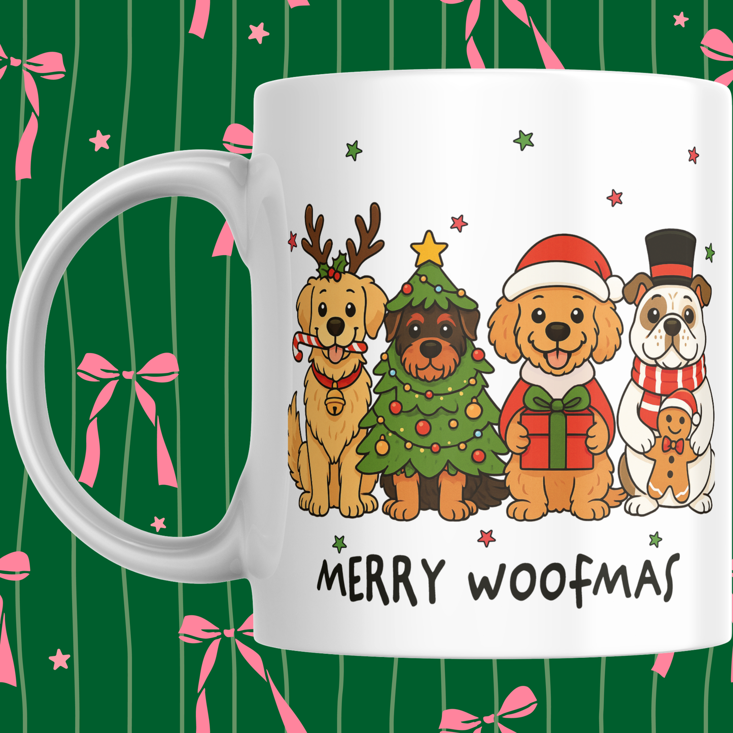 MERRY WOOFMAS CHRISTMAS MUG