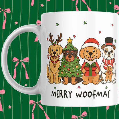 MERRY WOOFMAS CHRISTMAS MUG