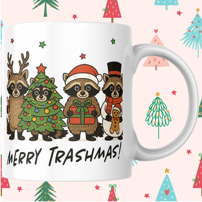 MERRY TRASHMAS CHRISTMAS MUG