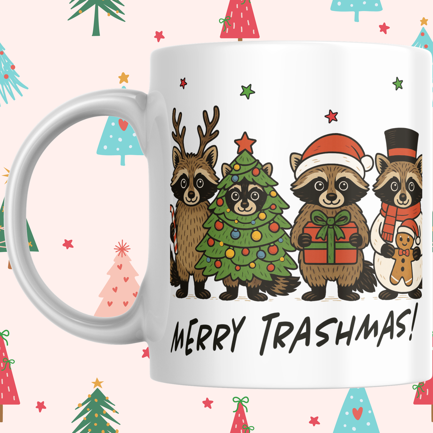 MERRY TRASHMAS CHRISTMAS MUG