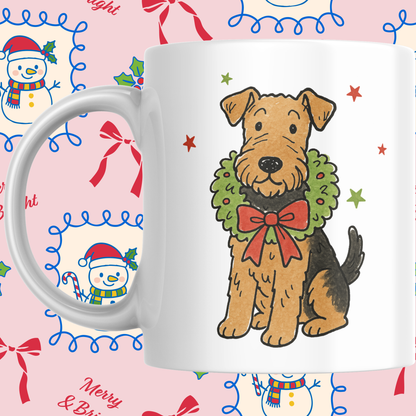 CUTE LABRADOODLE CHRISTMAS MUG
