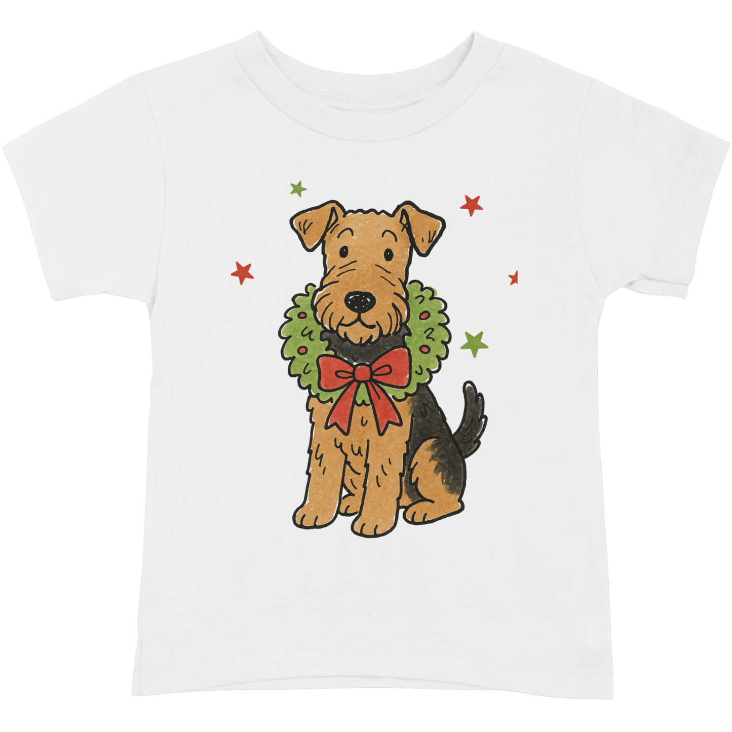 AIREDALE TERRIER CHRISTMAS TSHIRT