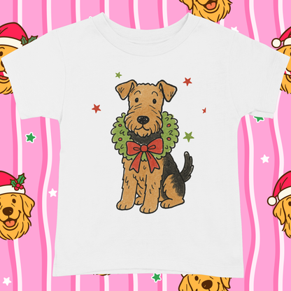 AIREDALE TERRIER CHRISTMAS TSHIRT