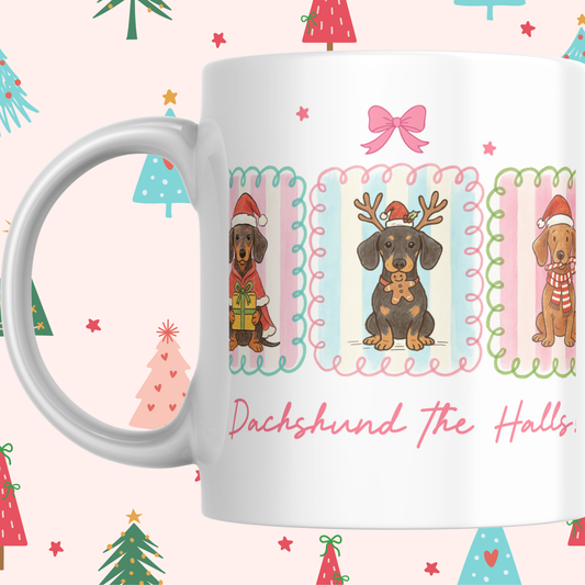 SAUSAGE DOG CHRISTMAS MUG