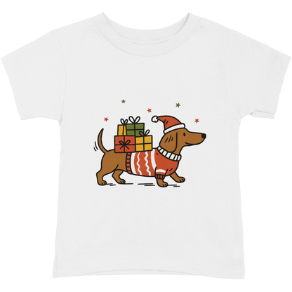 COOL SAUSAGE DOG CHRISTMAS TSHIRT
