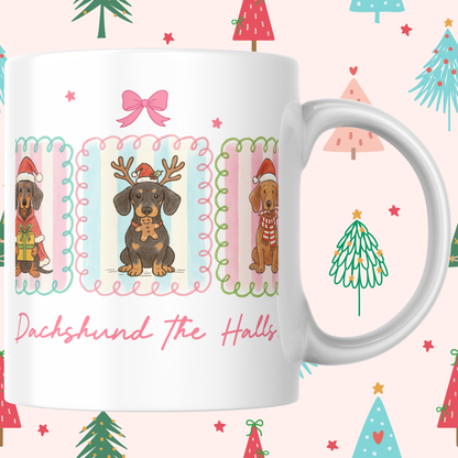 SAUSAGE DOG CHRISTMAS MUG