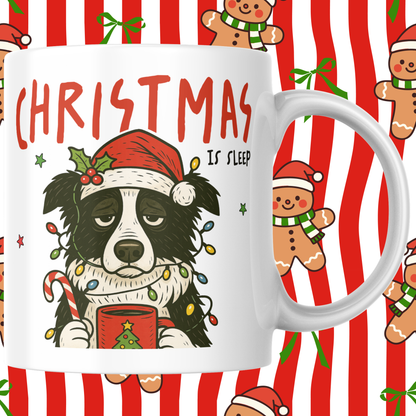 BORDER COLLIE CHRISTMAS MUG