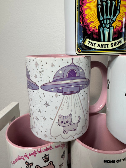 Cute Cat Mug Abduction | Feel-Good Gift for Cat Lovers