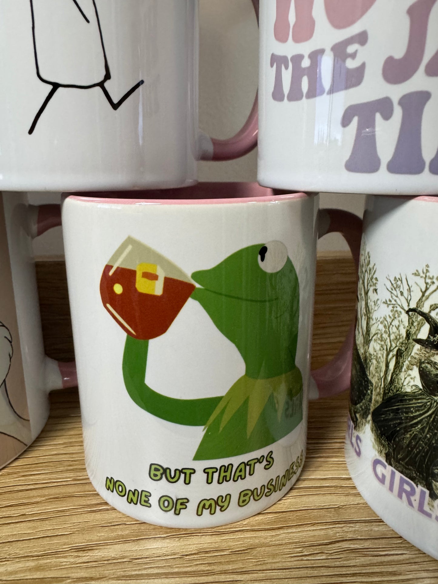 Kermit "But That's None of my Business" Funny Meme Mug !